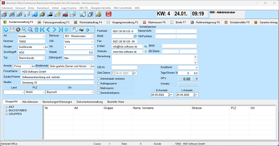 Werkstattplaner in unserer Werkstatt-Software oder Kfz-Werkstatt Software, Warenwirtschaftssystem für Ihre Werkstatt